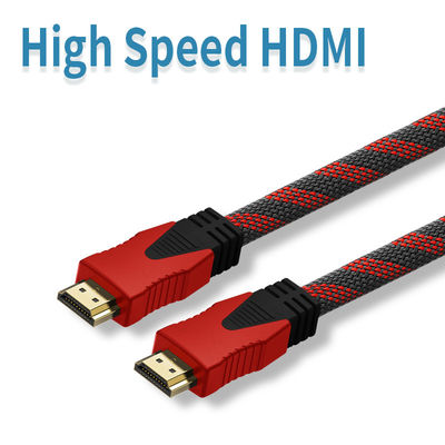 1080P Mann des Kupfer-19pin zu männlichem Hochgeschwindigkeits-HDMI-Kabel mit Ethernet