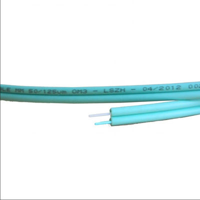 Flexibler Innen-OM3-300 2x2.8mm Duplexlichtwellenleiter, Faser-Optikverbindungskabel