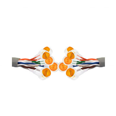 Kolben-Spleiß-Verbindungsstück-wasserdichter orange klarer Knopf des Telefon-Draht-K2