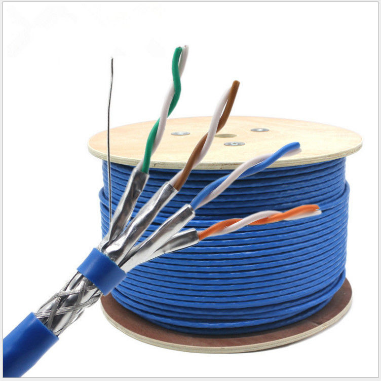 305m abgeschirmtes 23awg 0.58mm bloßes kupfernes CAT7 LAN Cable, Netz-Kabel der Katzen-7