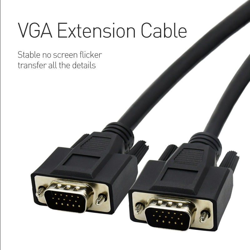 Gold überzog Hochgeschwindigkeits-VGA-Monitor-Kabel für Projektor-Bildschirm