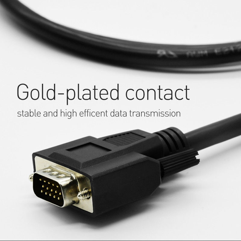 Gold überzog Hochgeschwindigkeits-VGA-Monitor-Kabel für Projektor-Bildschirm