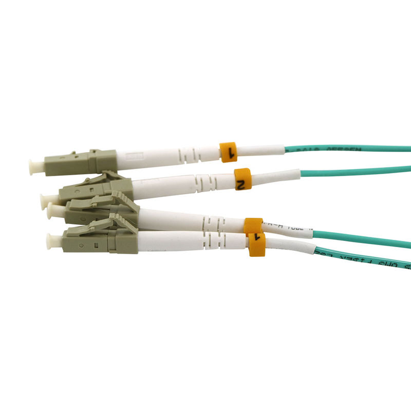 Duplex-Faser-Optikverbindungskabel LSZH FTTH OM3 LC-LC-UPC 3mm 1m