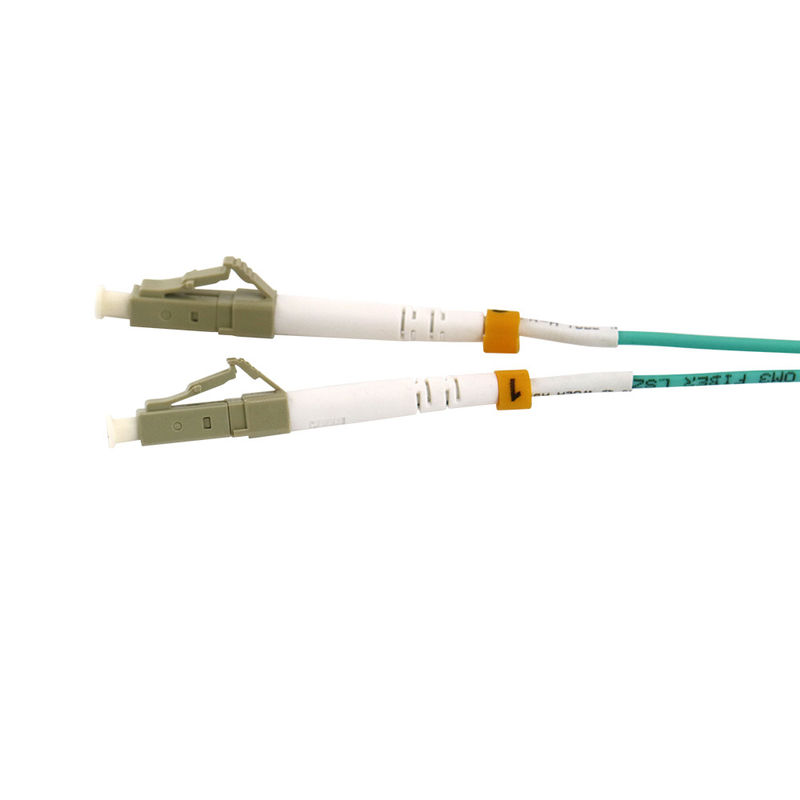 Duplex-Faser-Optikverbindungskabel LSZH FTTH OM3 LC-LC-UPC 3mm 1m