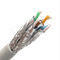 Leiter Al Foils 0.58mm Kabel HDPE-PVC-Isolierungs-SFTP Cat6a, Kabel des Ethernet-Cat6a
