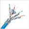 Leiter Al Foils 0.58mm Kabel HDPE-PVC-Isolierungs-SFTP Cat6a, Kabel des Ethernet-Cat6a