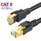 Ethernet-Kabel HDPE Katzen-8 für Verbindungsstück ftp-Kommunikation des Spiel-8P8C